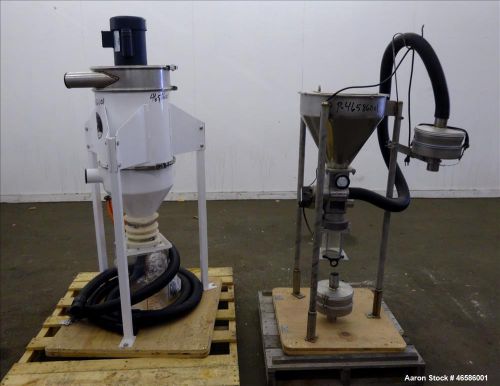 Used- Pelletron Dedusting System, Model P1, 304 Stainless Steel. Rated up to 150