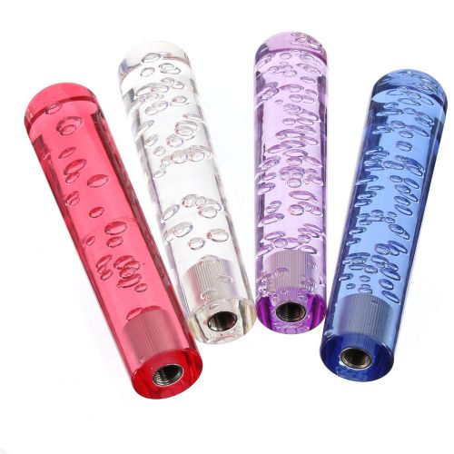 Led crystal bubble universal car gear stick shift lever knob shifter acrylic for sale