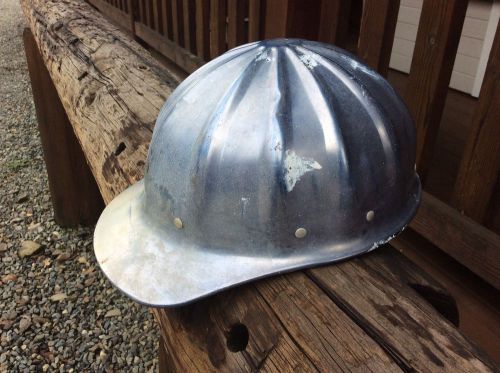 Vintage superlite aluminum hard hat. logging, hell fighters...john wayne etc :) for sale