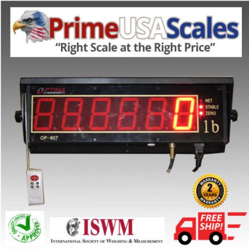 Optima remote indicator op-900-ld scoreboard display scale display 3&#034; digits for sale
