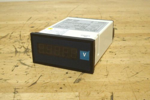 Digital Panel Meter - 0 to 20 VDC, Red LED Display - 12G502  |(81B)