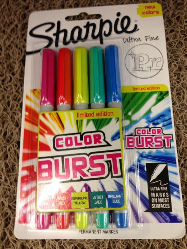 Sharpie Extra Fine Color Burst 5 Piece Set Marker in School, College, Office Use
