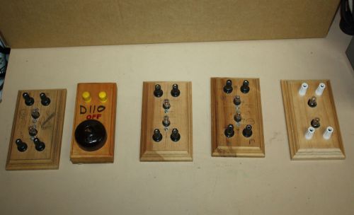 Electronic Teaching Lab Board with Light and Banana Plugs Quantity of 4 + switch