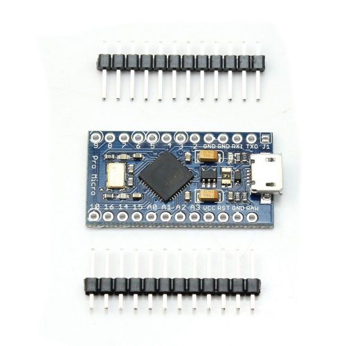 Pro Micro 5V/16MHz ATMega32U4 Module For Arduino Leonardo + 2 Row Pin Header