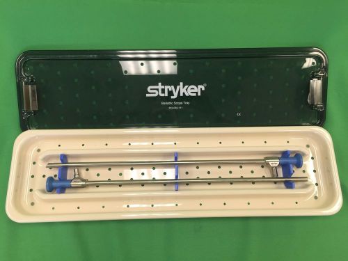 Stryker IDEAL EYES Bariatric 10mm Laparoscope Set, 30 Degree and 0 Degree, Tray