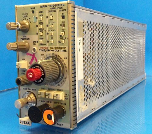 Tektronix  100 MHz dual time base plug-in 7000-series scopes 7B53A