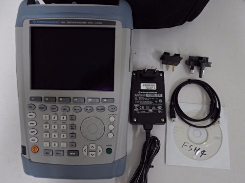 Rohde &amp; schwarz fsh4.04 handheld spectrum analyzer w/preamplifier, k40, fsh4 for sale