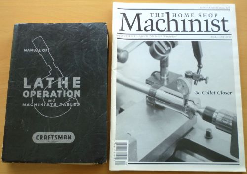 Vintage Book Manual Lathe Operation Machinists Tables Metal Craftsman Metalwork