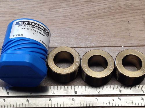 NEW SET OF 3 RSVP 5/16 - 3/8 24UNF X 1.5 RA2 THREAD ROLLS / CHASERS FETTE NAMCO