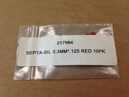 Chem Lab Septa SIL 3.3mm Red 10 Pack New