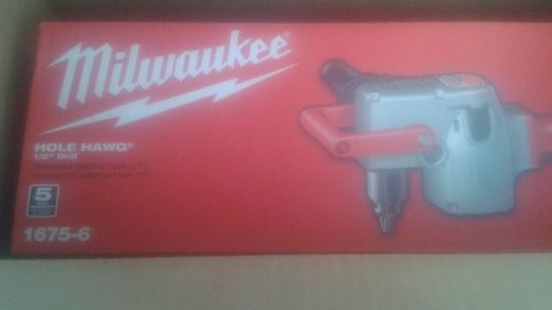 MILWAUKEE 1675-6 HOLE-HAWG 1/2&#034; TWO-SPEED DRILL RIGHT-ANGLE