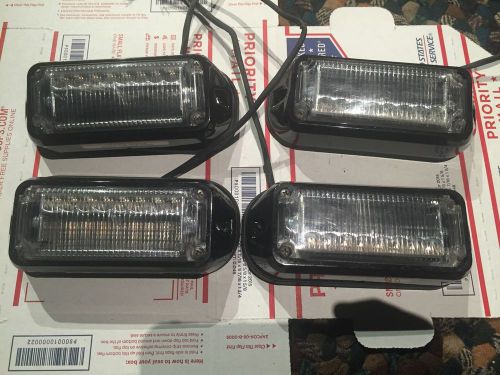 FOUR FEDERAL SIGNAL VIPER R EXT 8 LED  Light Clear Lens VPX800