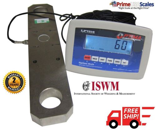 Heavy duty crane scale 50,000 x 20 lb hanging scale tension link scale op-927 for sale