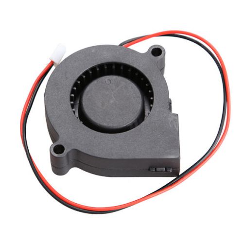 Black brushless dc cooling blower fan 2 wires 5015s 12v 0.12a a 50x15mm pn for sale