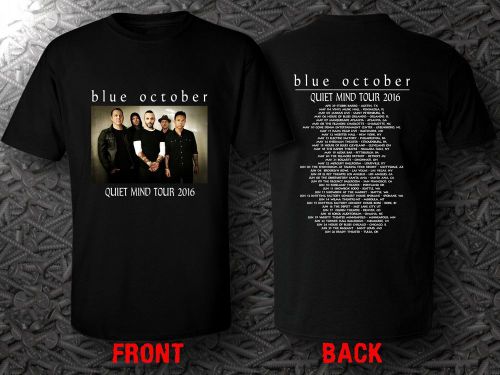 Blue October Quiet Mind Tour 2016 Tour Date T-Shirts Tee Shirt Size S - 5XL