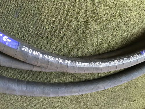 Gates 12efg4k hydraulic hose 3/4&#034; x 25&#039;   4000 psi hi pressure spiral for sale