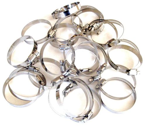 25 goliath industrial stainless steel hose clamps 2-1/2&#034; - 3&#034; sshc30 64-76mm for sale
