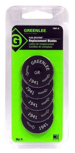 #1941-5 GREENLEE REPLACEMENT BLADE SET (5/EA) ***NEW***