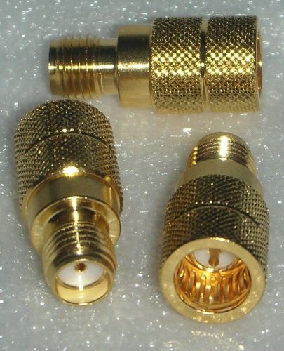 SMA push on test connector adapter