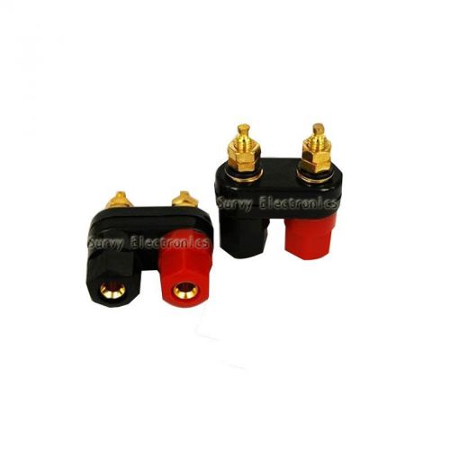4 Pairs Amplifier Terminal Binding Post Banana Plug Jack