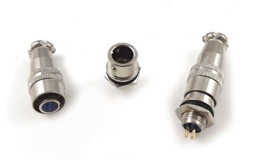 2XQuick Aviation Plug Connector 4Pin XS8-4T 8mm Steel Ball Lock Circular Hole A+