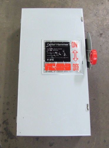 Cutler hammer dh323fgk 100a 100 a amp 240v 3p fusible safety disconnect switch for sale