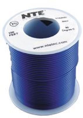 Nte wa08-06-100 hook up wire automotive type 8 gauge stranded 100 ft blue for sale