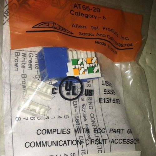 Allen Tel At66-20 Connector Listed 9359 E131692 FCC part 68 Factory Sealed