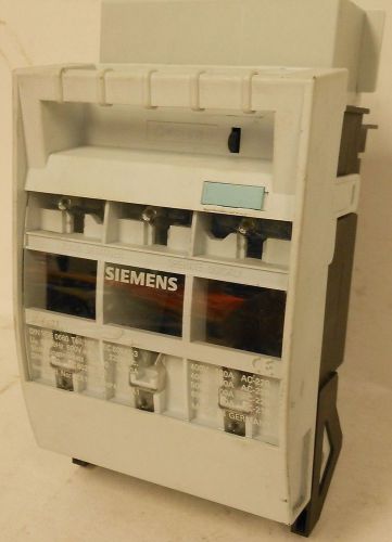 Siemens 3 Pole Fuse Switch Disconnect 3NP407 With Terminal Cover &amp; Rail Mount
