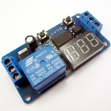 Dc 12v led display digital delay timer control switch module plc automation gd for sale