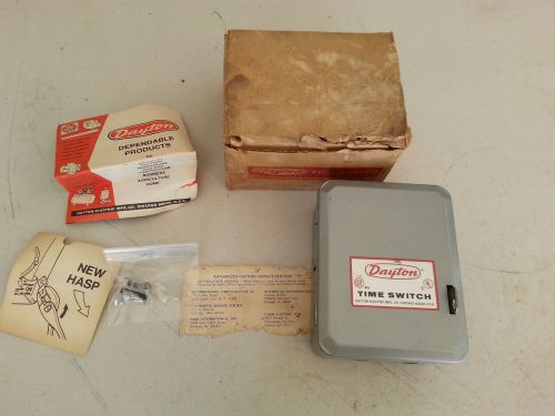 Dayton time switch 24 hr dial time switch timer model no. 2e022 new in box for sale