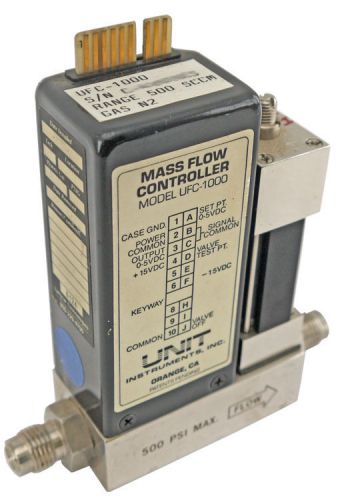 Unit ufc-1000 500psi 500sccm range n2 gas mfc mass flow control controller for sale