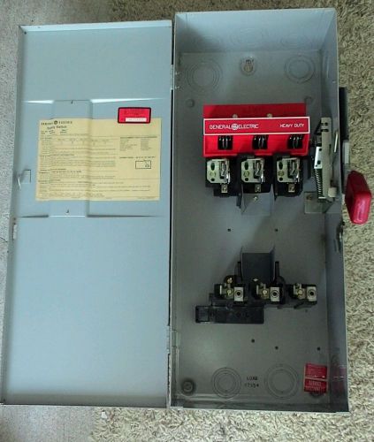 General Electric TH3363  Heavy Duty Safety Switch 100 Amp 600 V