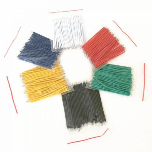 300Pcs 6-Color Tinning PE Wire Cable 5CM Jumper Wire  Copper Line kit Each 50PCS