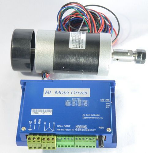 New 400w spindle motor 12000rpm w/ 600w brushless dc motor driver engraver motor for sale