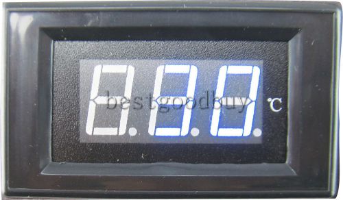 -30-70 °C blue led digital Thermometer temp panel meter display AC85-250V powered