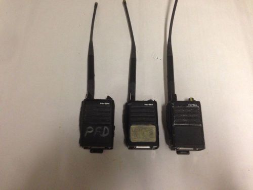 Lot of 3 Low Band Vertex VX-500L Two Way Radios - AS-IS