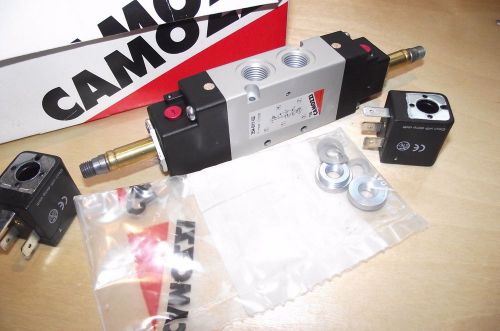 Camozzi 354-011-02 5/2-way solenoid valve, g1/4, bistable mod.354-011-02, 2 coil for sale
