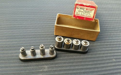 Starrett No. 494-A and 494-C Toolmaker&#039;s Buttons Machinist Locating Tool Maker