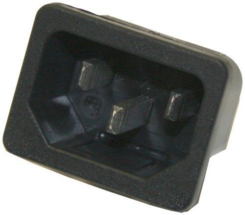 Interpower 83013111 iec 60320 c14 snap in power inlet with solder tabs 1mm panel for sale