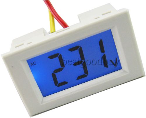 Ac 80-500v blue lcd digital voltmeter panel voltage meter volt meter volt gauge for sale