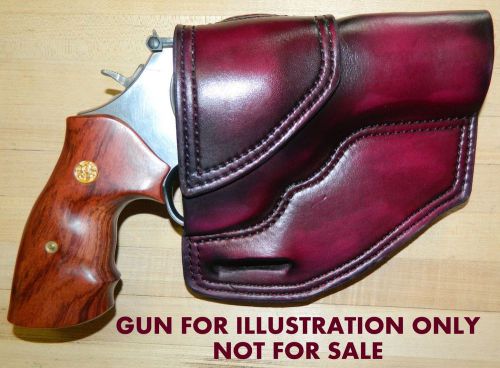 Gary C&#039;s Avenger OWB Revolver HOLSTER Smith &amp; Wesson  L Frame  4&#034; Heavy Leather