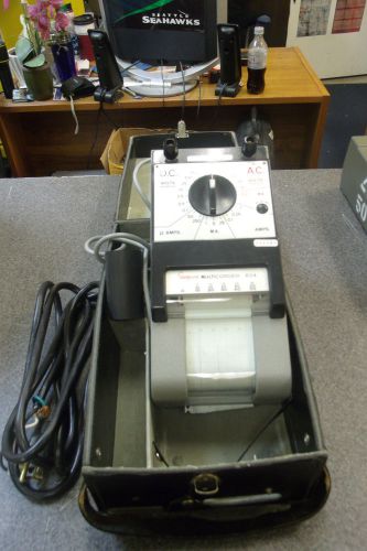 Vintage Simpson Multicorder 604 DC AC Volt Amp Meter Recorder Printer works #4s