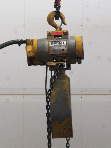 Budgit 1/2 ton pneumatic air hoist runs great free commercial shipping for sale