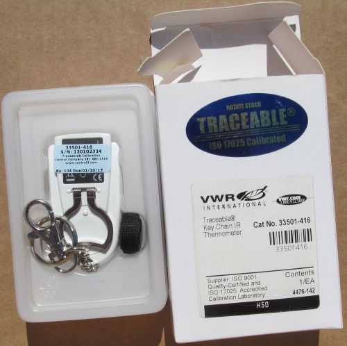 USED VWR KEY CHAIN TRACEABLE THERMOMETER 33501-416