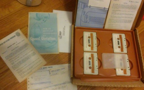 BBP SPEED DICTATION Bureau of Business Practice 2 Cassettes 1979 Vintage