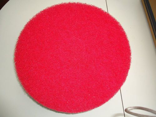 PRO LINK INDUSTRIAL 15&#034; RED HIGH QUALITY PROFESSIONAL BUFFING PADS 5 PER BOX