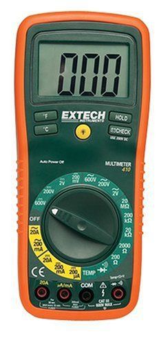 Extech ex410 manual ranging digital multimeter with type k remote probe thermome for sale