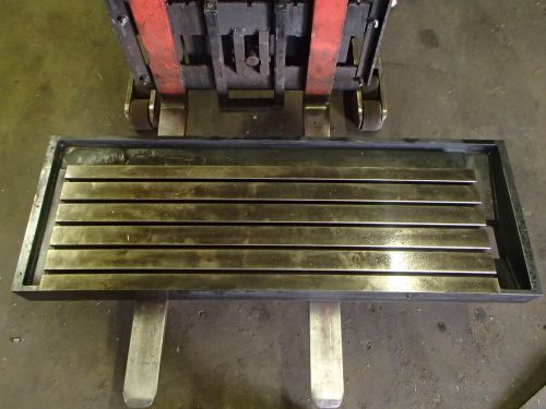 59.5&#034; x 20.75&#034; x 6&#034; steel welding t-slotted table cast iron layout plate 5 slots for sale