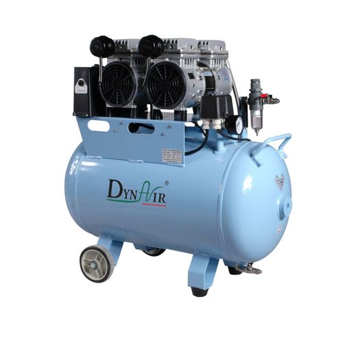 1.5HP Medical Noiseless Oil Free Oilless Air Compressor 50L for 3 Units